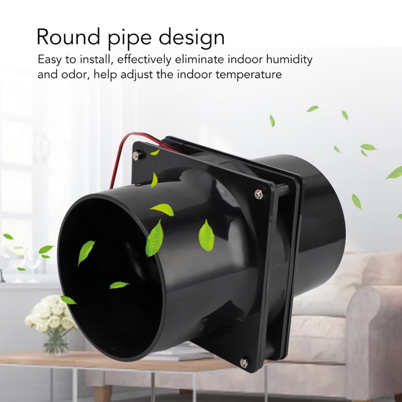 10W 12V Solar Powered Exhaust Fan For Round Pipe ABS Material Ventilation For Attics Greenhouses RVs - Image 4