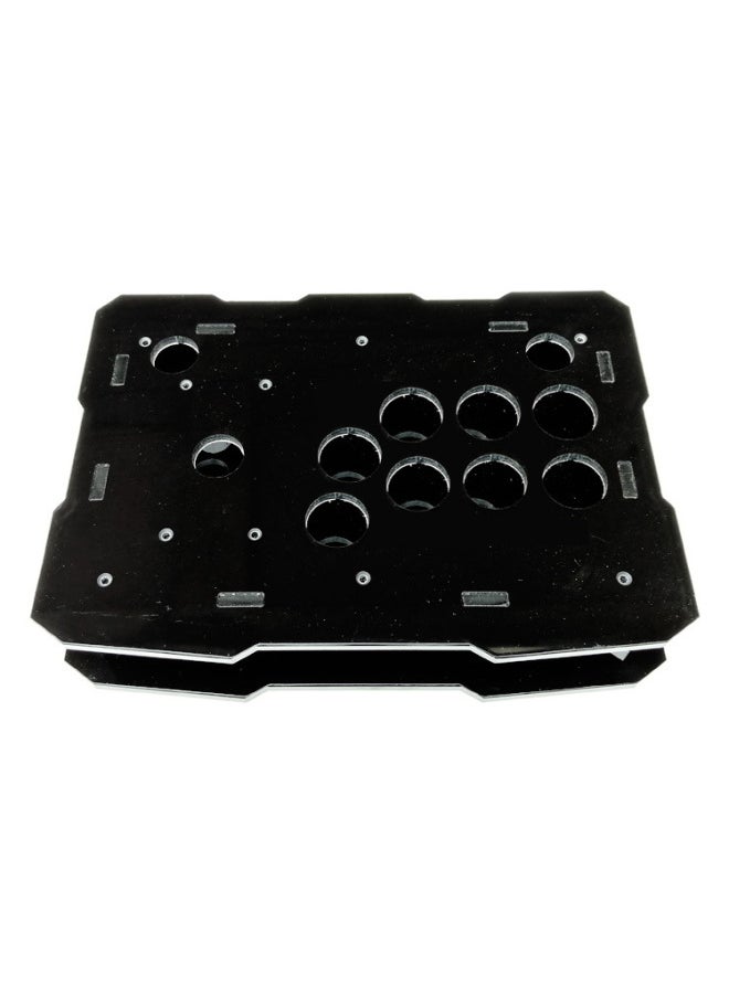 Rocker Housing DIY Rocker Frame Acrylic Outer Frame Arcade Outer Box King Rocker Street Shell-Product Color:White Acrylic Frame, Two-character Key Position  - Image 3