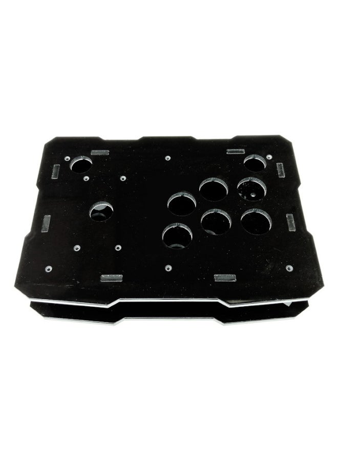 Rocker Housing DIY Rocker Frame Acrylic Outer Frame Arcade Outer Box King Rocker Street Shell-Product Color:White Acrylic Frame, Two-character Key Position  - Image 2