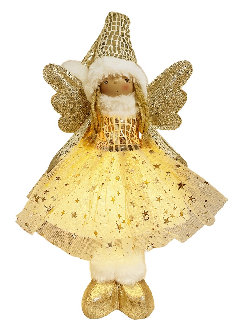 CHRISTMAS MAGIC Christmas Angel Gold Battery Operated 17x9.5x53cm - Image 3
