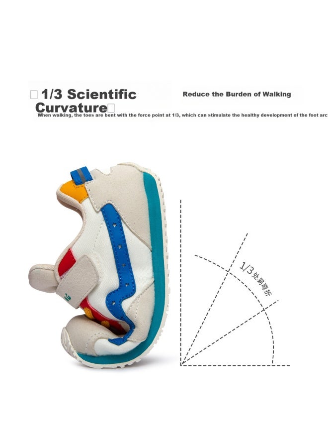 Kids.ing Children's Sports Shoes Spring And Autumn Boys And Girls Breathable Soft Bottom Anti-slip Baby Shoes Forrest Gump Shoes Red Blue Color Size 29 - Image 1
