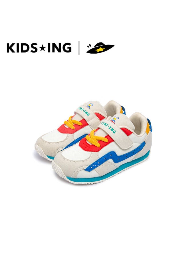 Kids.ing Children's Sports Shoes Spring And Autumn Boys And Girls Breathable Soft Bottom Anti-slip Baby Shoes Forrest Gump Shoes Red Blue Color Size 29 - Image 5