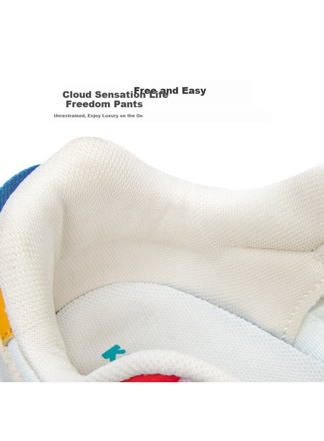 Kids.ing Children's Sports Shoes Spring And Autumn Boys And Girls Breathable Soft Bottom Anti-slip Baby Shoes Forrest Gump Shoes Red Blue Color Size 29 - Image 2