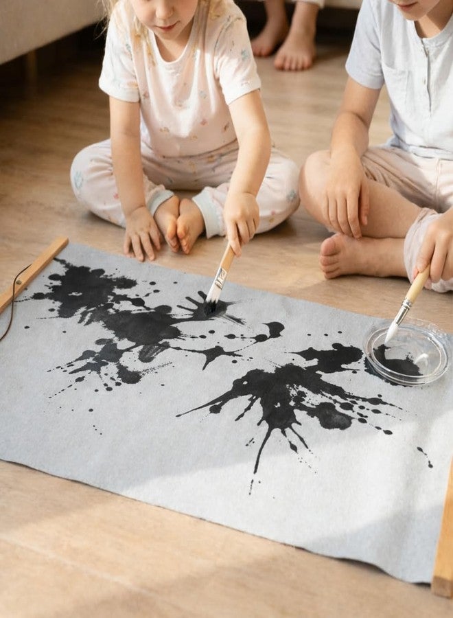 AIHSUMC 2 Pieces Kids Magic Water Drawing Poster, Reusable Mess-Free Water Doodle Mat with Teak Wood Frame, Large Water Painting Cloths Included, Educational Art Toy Gift for Toddlers Boys & Girls - Image 1