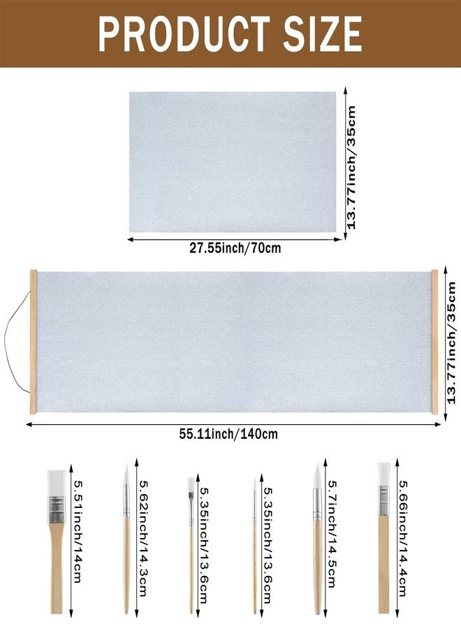 AIHSUMC 2 Pieces Kids Magic Water Drawing Poster, Reusable Mess-Free Water Doodle Mat with Teak Wood Frame, Large Water Painting Cloths Included, Educational Art Toy Gift for Toddlers Boys & Girls - Image 2