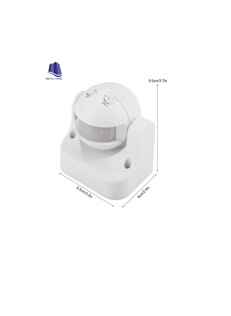 Generic - Motion Sensor Switch, AC 220V-240V 180 Degree Outdoor IP44 Security PIR Infrared Movement Detector Max 12m 10-2000LUX Energy-Saving Automatic... - Image 1
