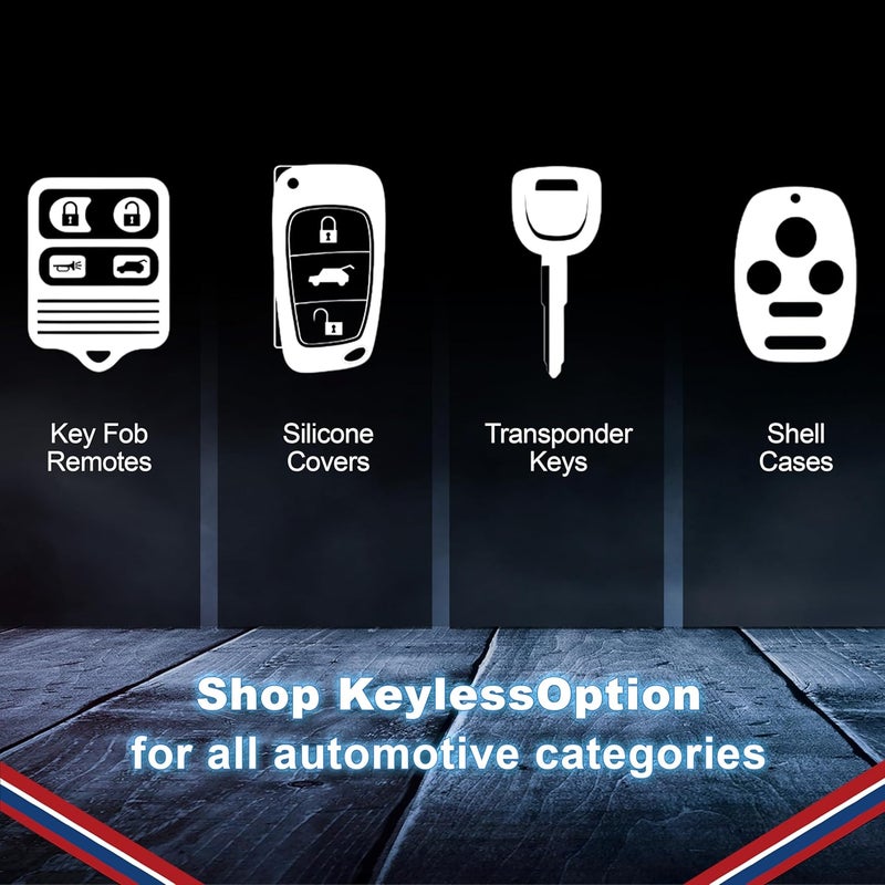 KeylessOption Keyless Entry Remote 4btn Navy Key Fob for Chrysler Jeep (M3N5WY72XX) - Image 5