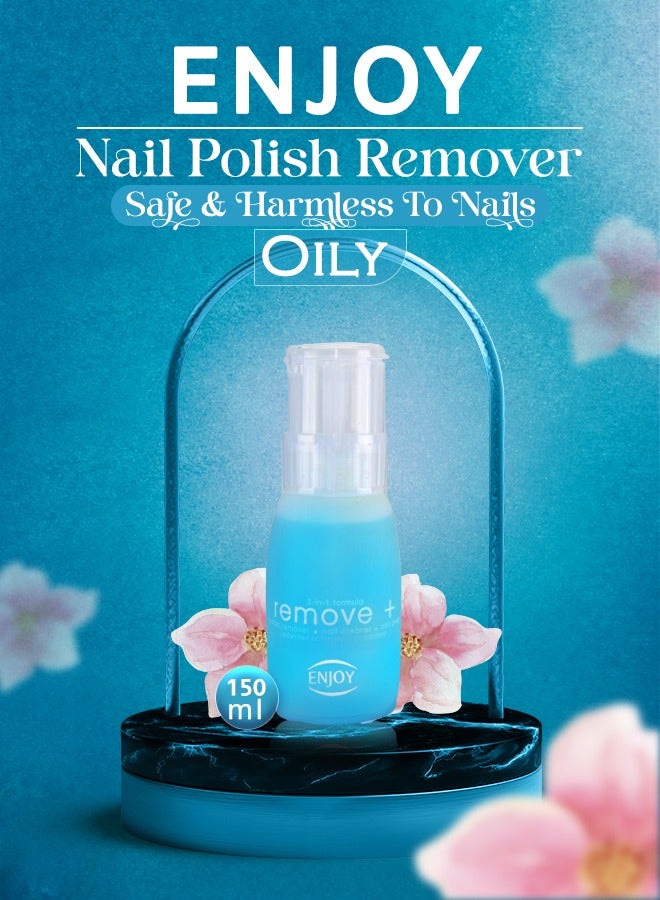 ENJOY "Enjoy Nail Polish Remover Oily – Gentle & Hydrating Formula, 150ml" - Image 3
