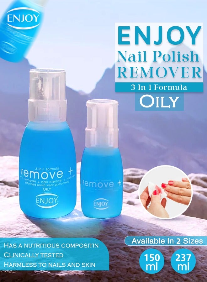 ENJOY "Enjoy Nail Polish Remover Oily – Gentle & Hydrating Formula, 150ml" - Image 4
