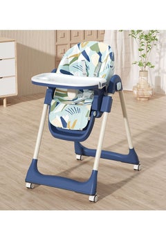 Arabest Baby High Chair, Baby Feeding Chair, Toddler Chair, Snack High Chair Seat Toddler Booster Furniture Detachable Double Tray Non-Slip Feet Adjustable Legs  - Image 1