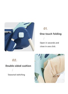 Arabest Baby High Chair, Baby Feeding Chair, Toddler Chair, Snack High Chair Seat Toddler Booster Furniture Detachable Double Tray Non-Slip Feet Adjustable Legs  - Image 2