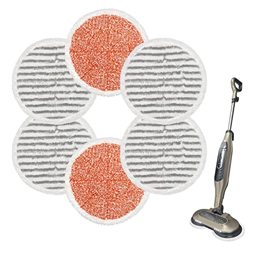 GFRED 6 Pack S7000 Steam Mop Pads Replacement For Shark S7000AMZ S7001 S7001TGT S7000 Series Steam Mop, Microfiber and Reusable Mop Pads for Shark Steam & Scrub All-in-One Scrubbing Mop Pads for Cleaning - Image 1