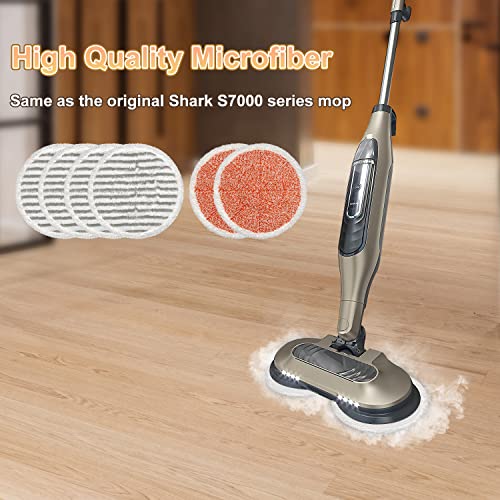 GFRED 6 Pack S7000 Steam Mop Pads Replacement For Shark S7000AMZ S7001 S7001TGT S7000 Series Steam Mop, Microfiber and Reusable Mop Pads for Shark Steam & Scrub All-in-One Scrubbing Mop Pads for Cleaning - Image 3