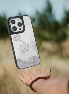 Casetify iPhone 14 Pro Cover Luxury Plating Embossed Hard Phone Case Tempered Glass Back Cover  - Image 3