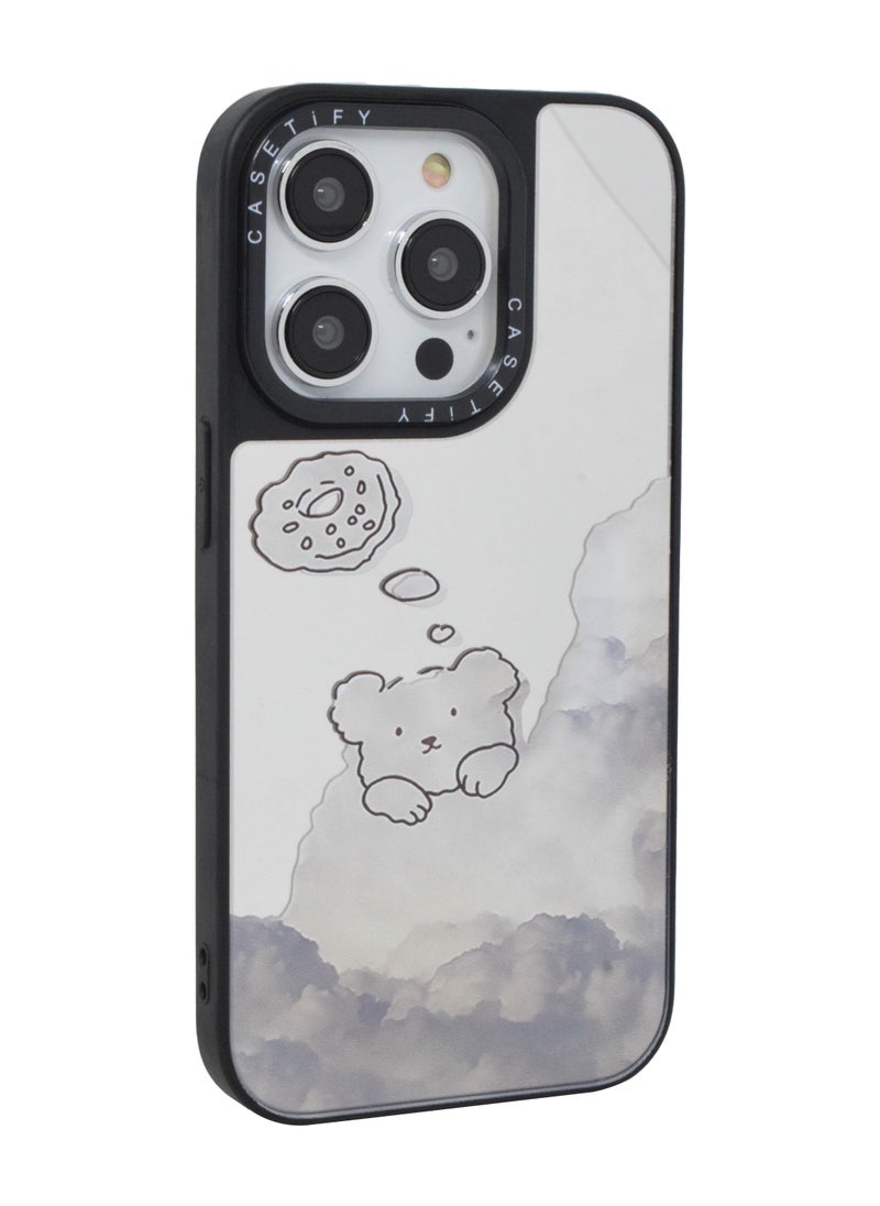 Casetify - iPhone 14 Pro Cover Luxury Plating Embossed Hard Phone Case Tempered Glass Back Cover - Image 1