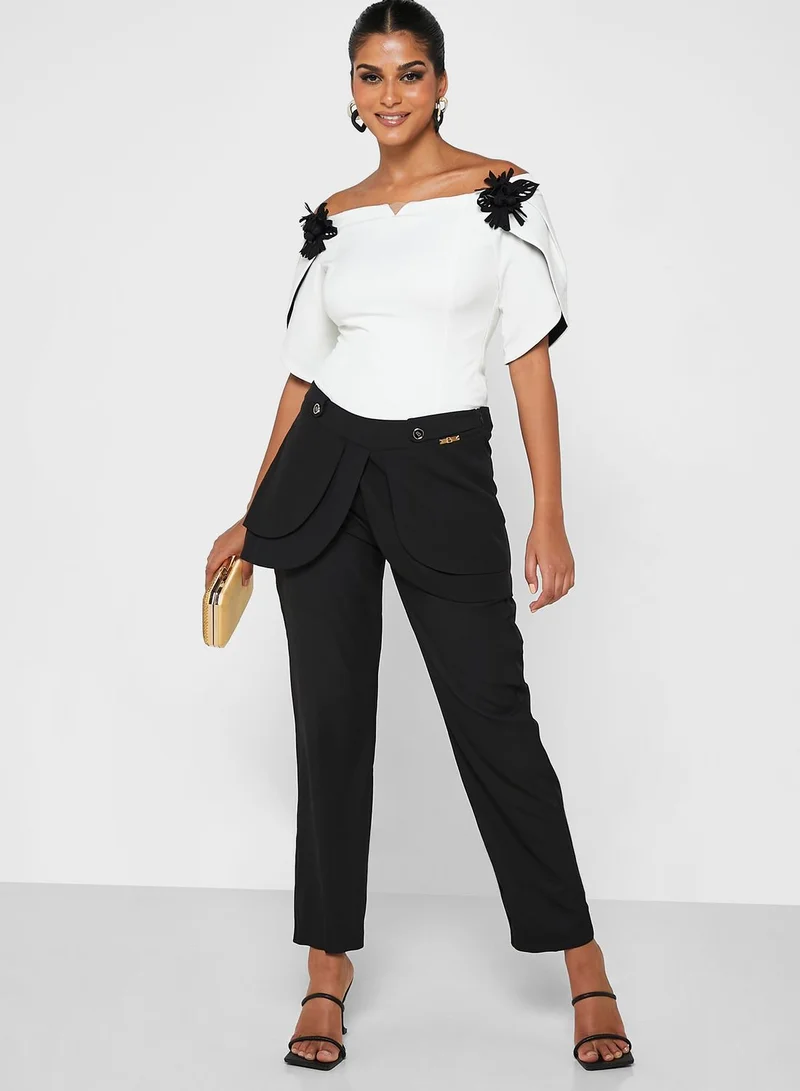 BERTY High Waist Wide Leg Pants