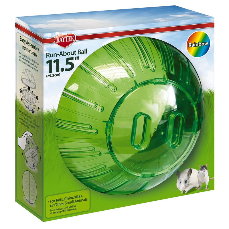 Kaytee 115 Assorted Color RunAbout Exercise Ball For Pet Rats Chinchillas - Image 2