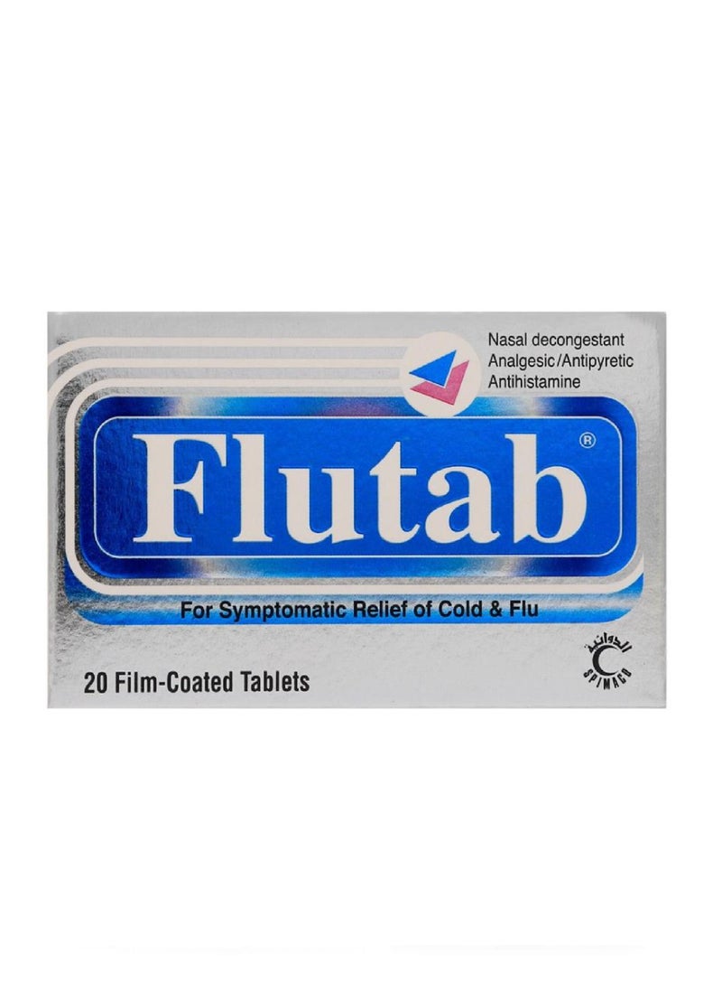 FLUTAB - Symptomatic Relief Of Cold And Flu Tab 20`s - Image 1