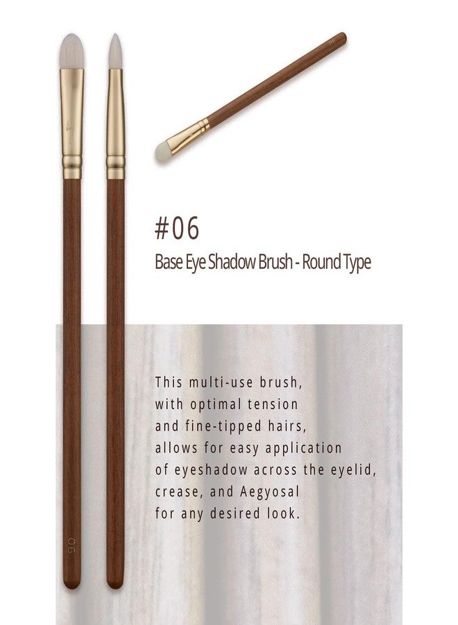 SOO ADOR BY MAENG #06 Base Eye Shadow Brush (Round Type) – Multi-Functional Eye Makeup Tool for Effortless Shadow Application | Designed by K-Pop Makeup Artist Maeng - Image 3