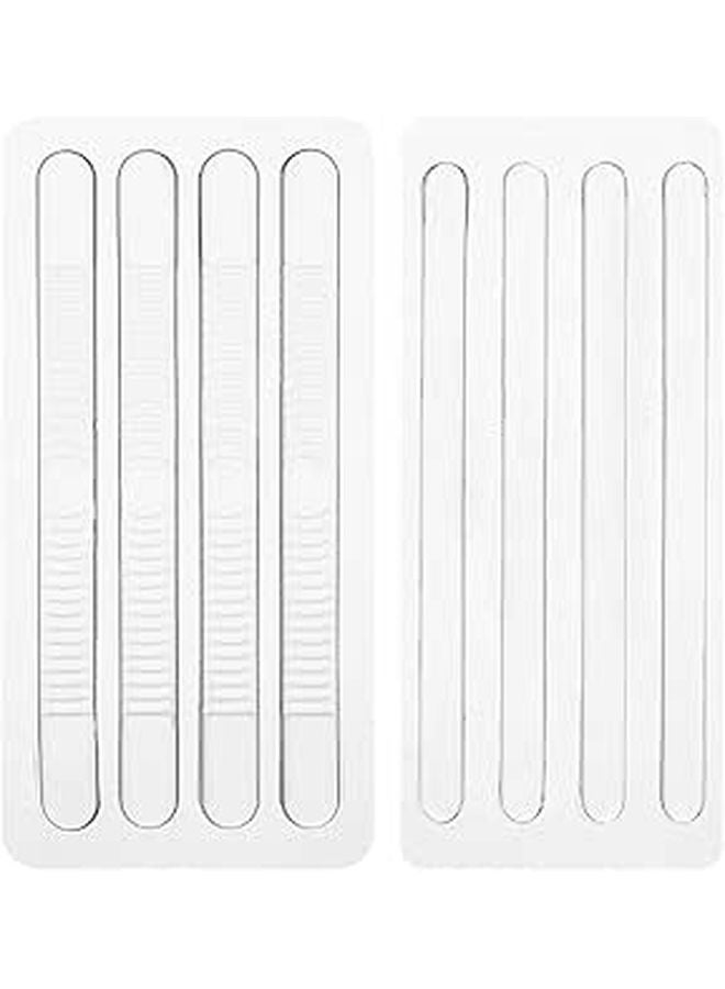 Silicone Heel Cushions Anti Friction Blister Prevention 2 Sets 4 Strips Each - Image 1