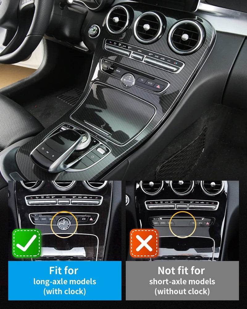 TZYSZDB غطاء إطار لوحة نقل الحركة لكونسول الوسط TZYSZDB لمرسيدس بنز C GLC Class W205 2015-2018 - Image 3