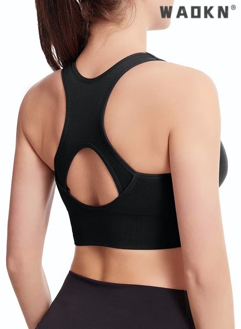 المرأة اليوغا اللياقة البدنية حمالة الصدر الجبهة سستة قابل للتعديل الرياضة سترة الظهر انقطاع لا الصلب حلقة حمالة الصدر للصدمات جمعت تشغيل اليوغا اللياقة البدنية حمالة الصدر جوفاء من الملابس الداخلية
