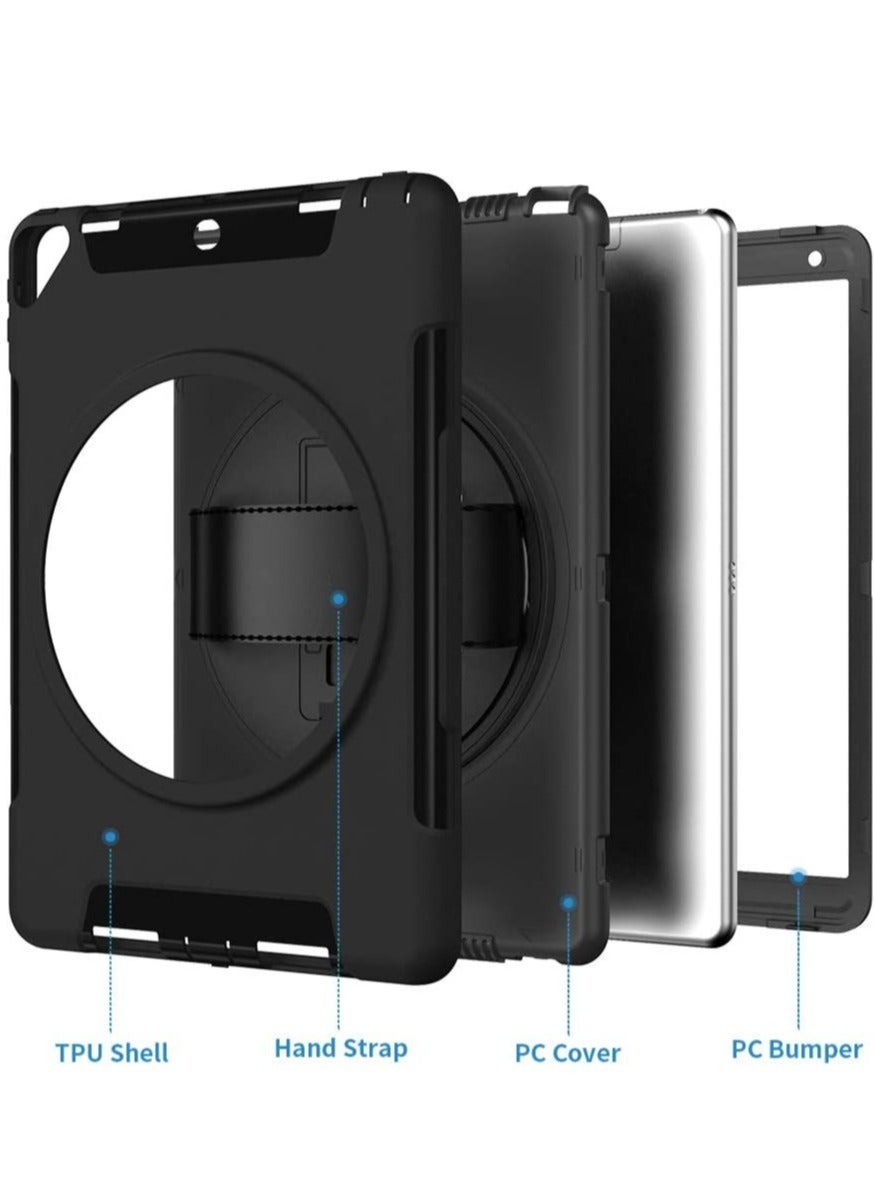 Case for iPad 10.2 inch, Shockproof, Impact Resistant Cover, iPad Rugged Case with Kickstand, Full Body Protective Cover for kids, Drop Protection, Blue.