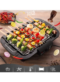 BBQ Electric Barbecue BBQ Grill & Steamboat Hot Pot Pan Electric Smokeless Grill Barbeque  - Image 2