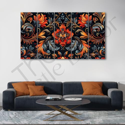 The Castle Decor Flower painting with frame Big Size 27x48 Wall art for living room,Bedroom,Drawing room,Hotels-Wooden Framed-711 - Image 1