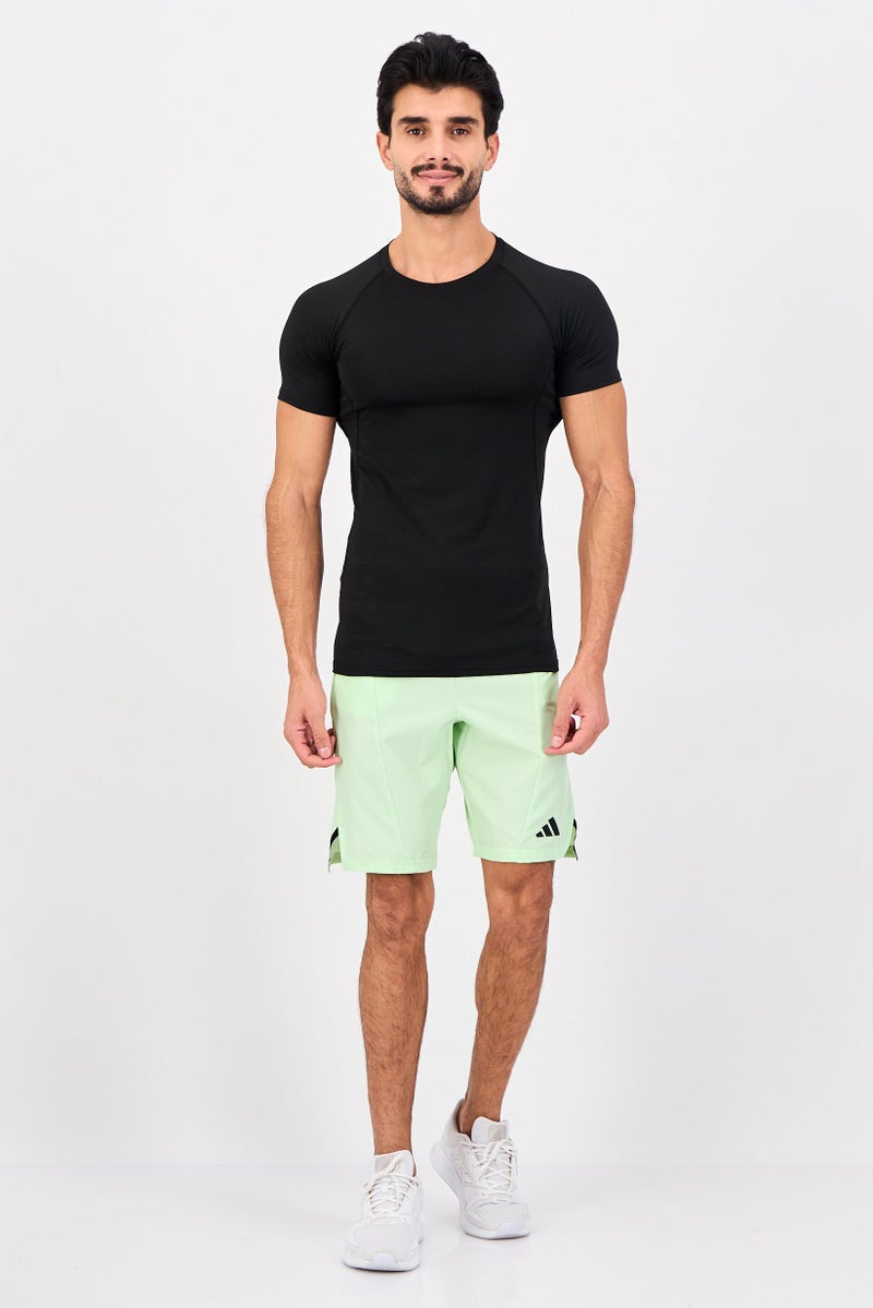 Adidas Men Sportswear Fit 9 Inseam Training Shorts, Light Green - Image 3