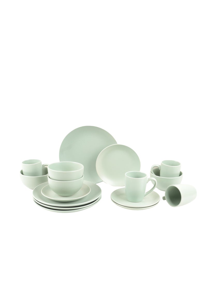 HOMEVEO 16 Piece Porcelain Dinner Set with Elegant and Modern Design  - Image 1