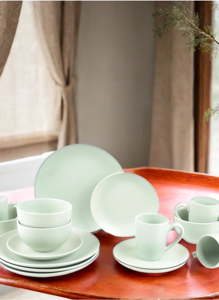 HOMEVEO 16 Piece Porcelain Dinner Set with Elegant and Modern Design  - Image 5