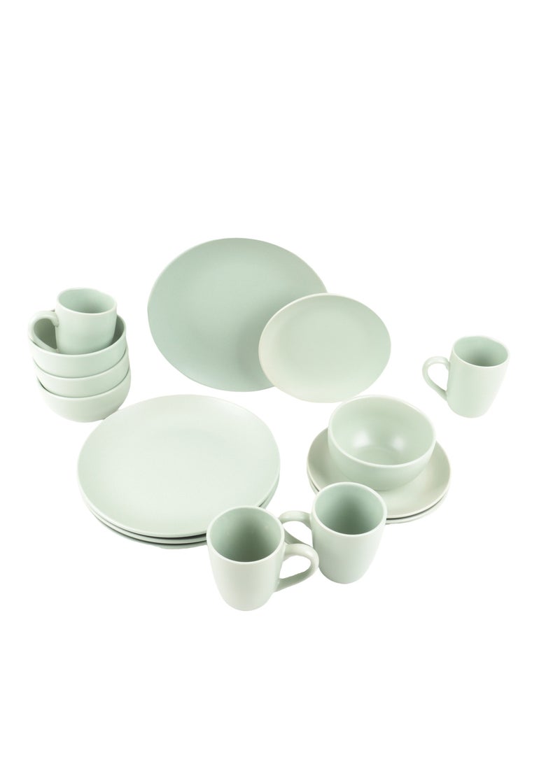 HOMEVEO 16 Piece Porcelain Dinner Set with Elegant and Modern Design  - Image 2