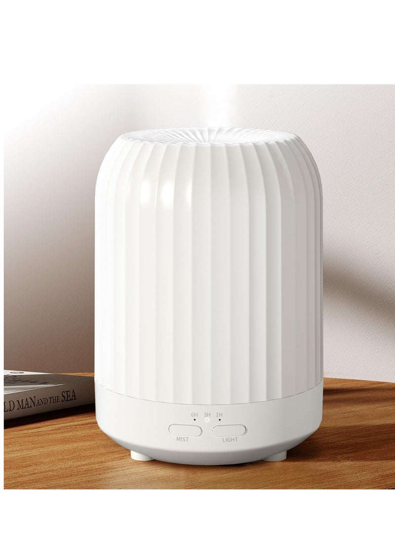 SYOSI ltrasonic Aromatherapy Diffuser Humidifier, 250ML Small Aromatherapy Diffuser with 7 Color Lights, Suitable for Livingroom Bedroom, Home Office (White) - Image 1