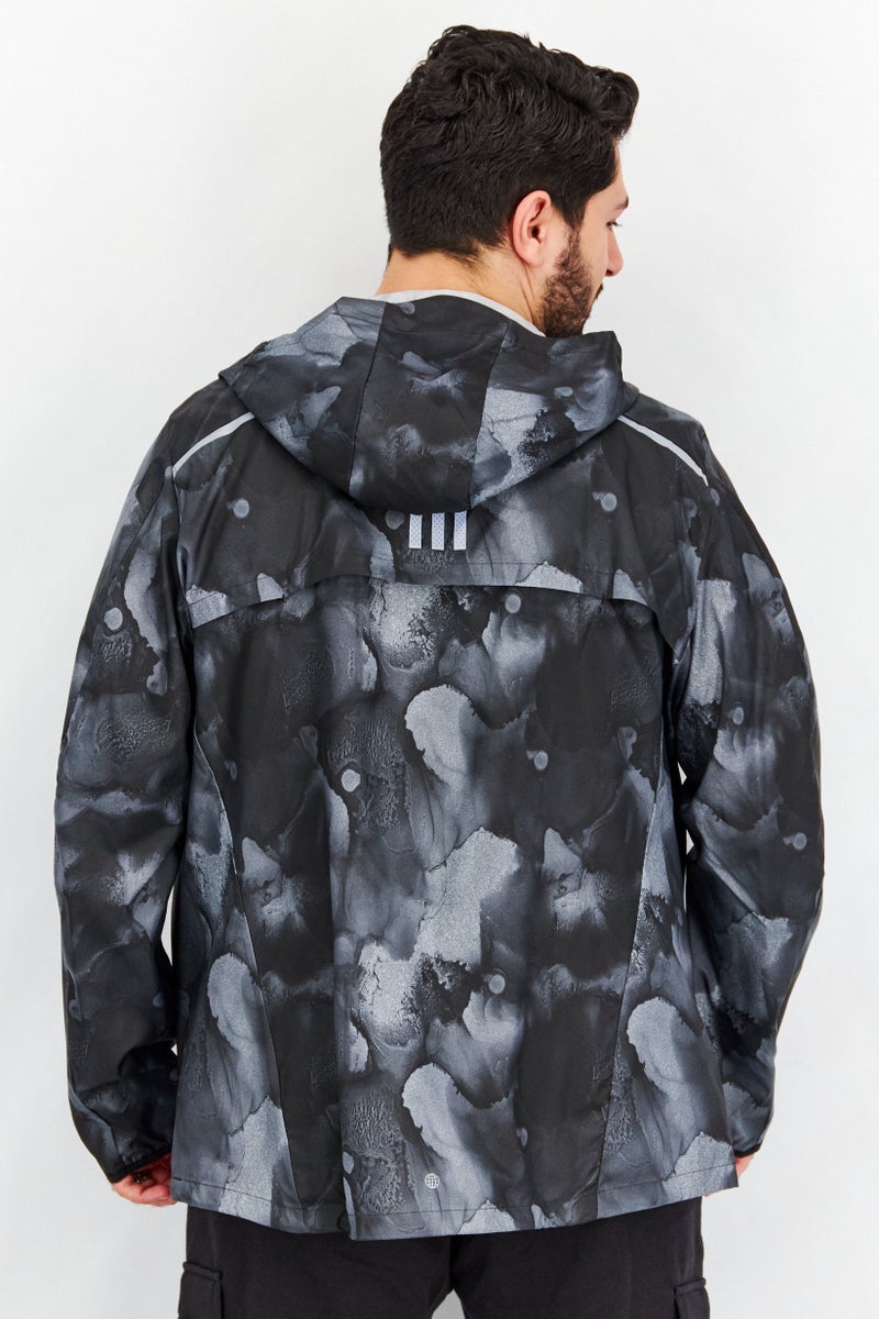 Adidas Men Sportswear Fit Long Sleeve Running Jacket, Multicolor - Image 4