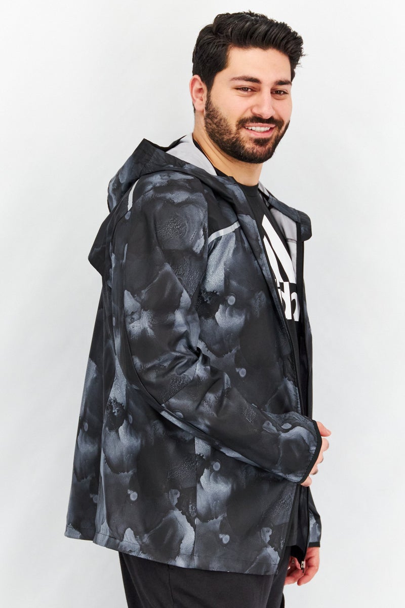 Adidas Men Sportswear Fit Long Sleeve Running Jacket, Multicolor - Image 2