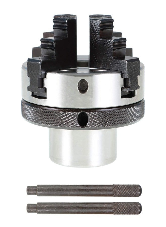 findmall Wood Lathe Chuck, 3-Inch 4 Jaw Chuck with 1-Inch by 8 TPI Spindles - Image 2