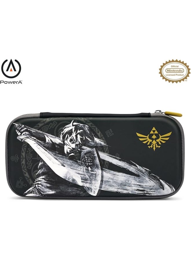 باور أيه حافظة PowerA رفيعة لجهاز Nintendo Switch - Zelda: Battle-Ready Link، حافظة واقية، حافظة ألعاب، حافظة وحدة تحكم، ملحقات، تخزين، مرخصة رسميًا - Image 1