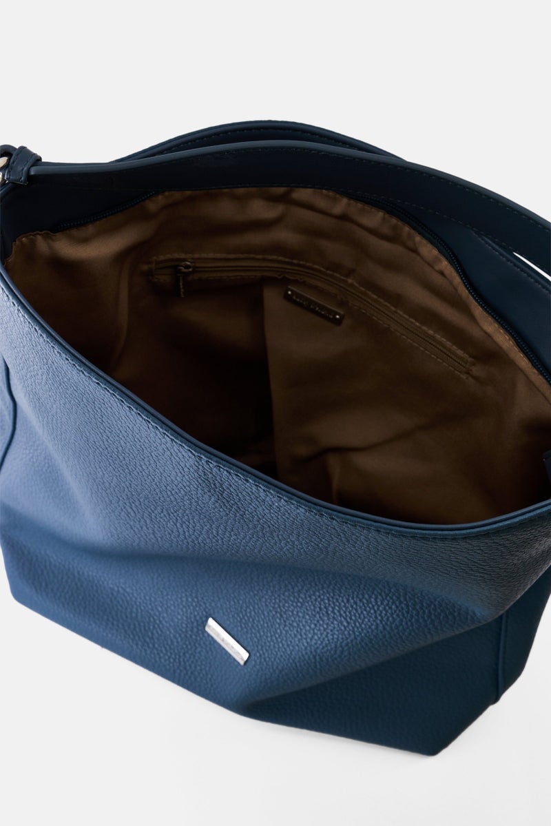 Kathy Ireland Women Brand Logo Shoulder Bag Blue - Image 4