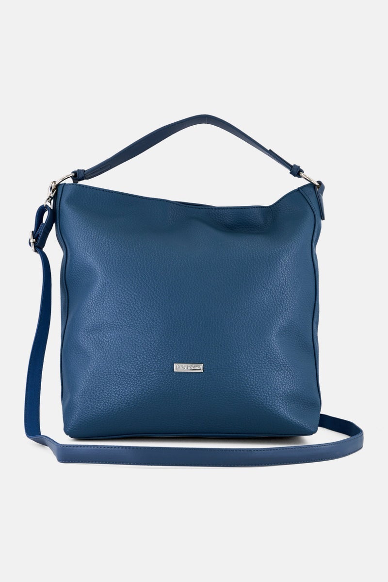 Kathy Ireland Women Brand Logo Shoulder Bag Blue - Image 2