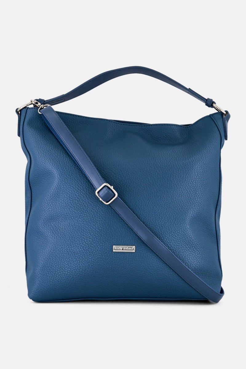 Kathy Ireland Women Brand Logo Shoulder Bag Blue - Image 1