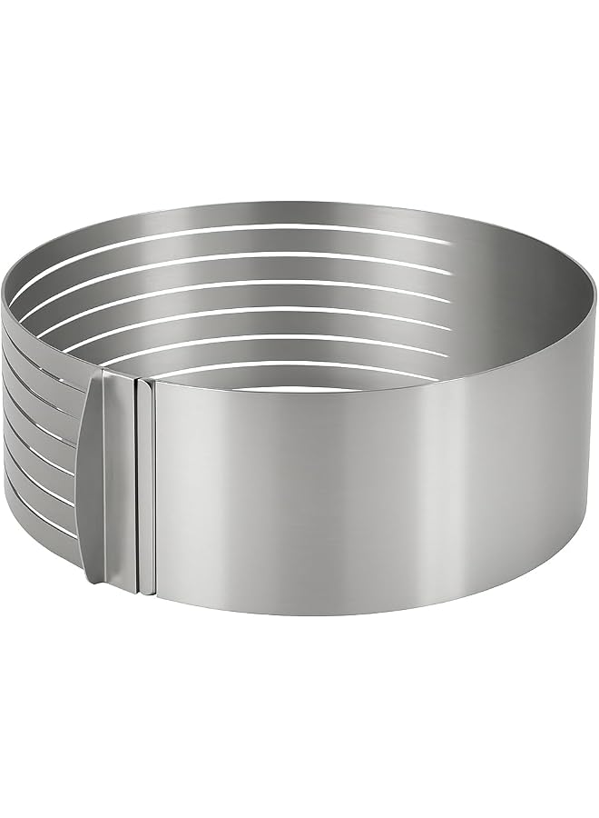 16-30 cm Stainless Steel Round Bread Layer Cake Mold, Baking Tool Kit, Silver, for Cake Lovers