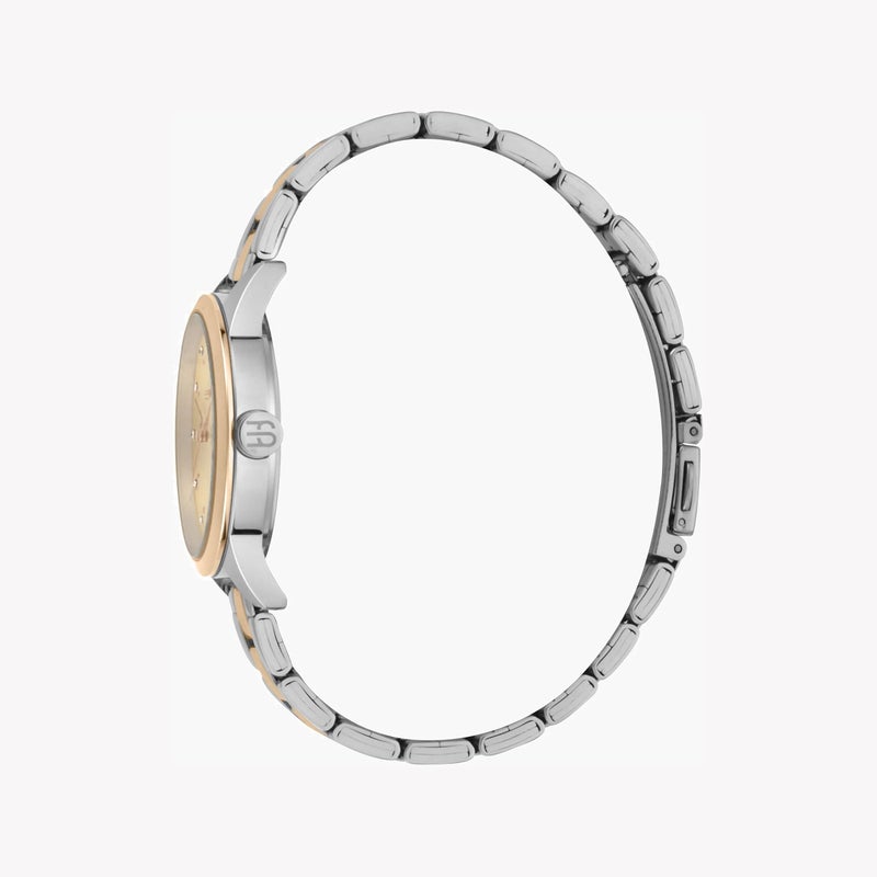 ESPRIT Women's Silver & Rose Gold Stainless Steel Watch, Rose Gold Dial|ES1L252M0055 - Image 3