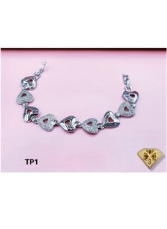 3Diamonds Braclate Plutinum Plated ONe Size