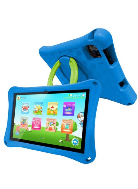 K10 Kid's 5G WI-FI Android Tablet 8" Display, 8GB RAM, 256GB Storage, 6000mAh Battery, 13MP Camera - Blue