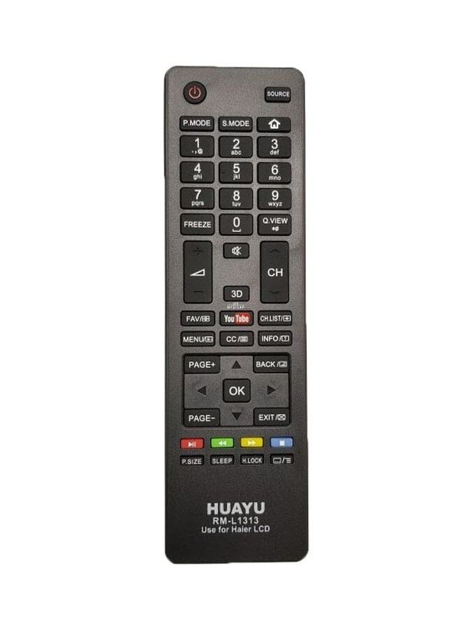 Huayu Remote Control For Haier Smart Tv Black