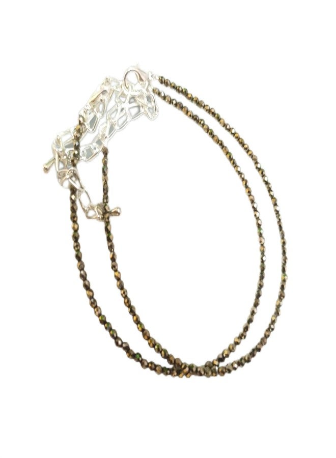 KariGhar Certified Pyrite Anklet Combo for Women | Wealth, Prosperity & Good Luck Anklet for Money Attraction | Stylish Daily Wear, Vastu & Feng Shui Jewelry - Image 2