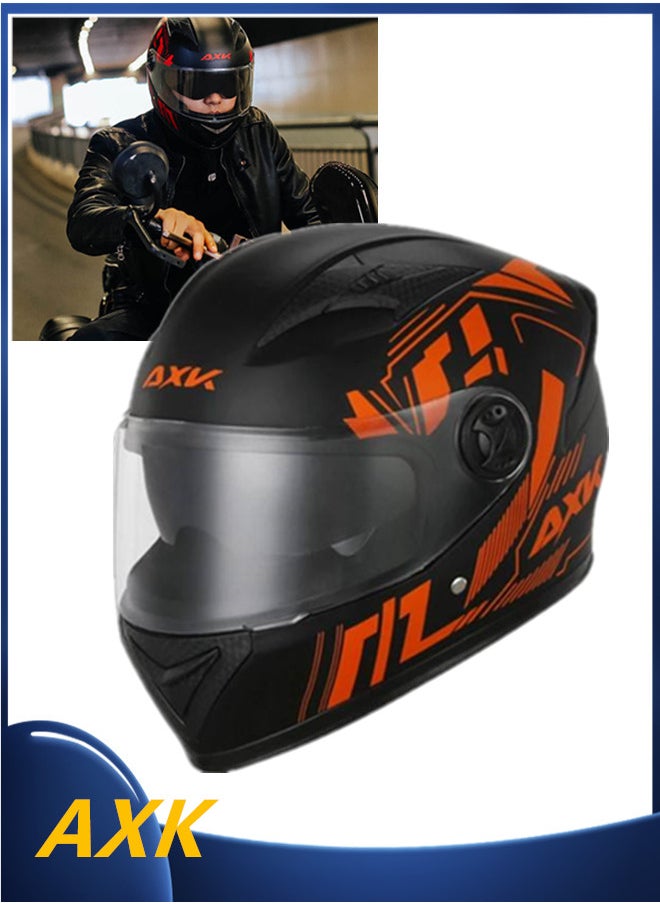 AXK ABS Shell Full face Outside Sport Protection Riding Helmet Double Lens Racing Motorcycle Racing Helmets  - Image 1