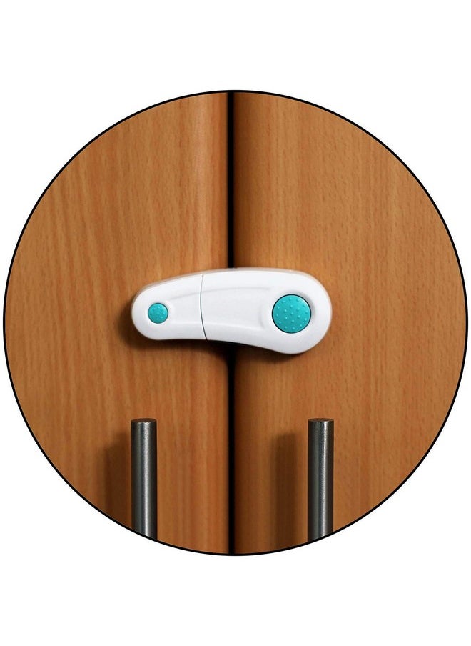 Safe-O-Kid ® Finger Injury Safety Durable, Elegant Child Safety Cabinet Lock, Blue,Pack Of 1  - Image 1