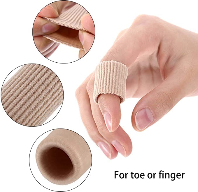 Inralimot 3 Pieces Toe Cushion Tube 0.98 Inches Toe Tubes Sleeves Soft Gel Corn Pad Protectors for Cushions Corns, Blisters, Calluses, Toes and Fingers, 3 Size (Mixed Size Toe Cushion Tube, bunion pads toe - Image 3